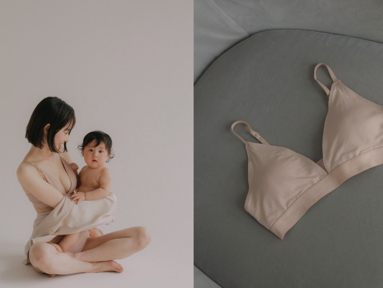 授乳期用ノンワイヤーの吸水ブラレット「Rinē（リネ）」発売へ。「母乳パッドが擦れて痛い」の悩みに着目