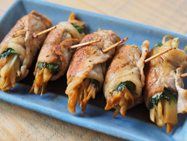 【簡単レシピ】新生姜の豚肉大葉巻き。白ごはんにぴったり♪